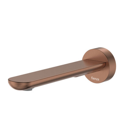 Empire Slim Basin/Bath Outlet, Round Plate, 180mm, Brushed Copper
