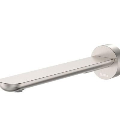 Empire Slim Basin/Bath Outlet, Round Plate, 220mm, Brushed Nickel