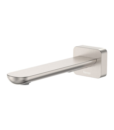 Empire Slim Basin/Bath Outlet, Square Plate, 180mm, Brushed Nickel