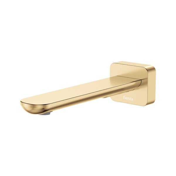 Empire Slim Basin/Bath Outlet, Square Plate, 180mm, Urban Brass
