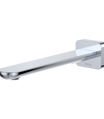 Empire Slim Basin/Bath Outlet, Square Plate, 220mm, Chrome