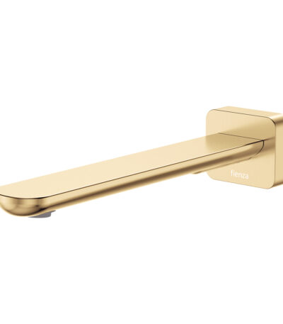Empire Slim Basin/Bath Outlet, Square Plate, 220mm, Urban Brass