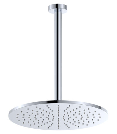 Empire Slim Ceiling Shower 300mm Head, 350mm Drop, Chrome