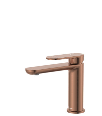 Empire Slim Cold Start Basin Mixer, Brushed Copper