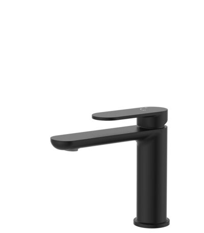 Empire Slim Cold Start Basin Mixer, Matte Black
