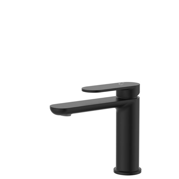 Empire Slim Cold Start Basin Mixer, Matte Black