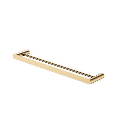 Empire Slim Double Towel Rail, 600mm, Urban Brass
