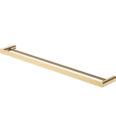 Empire Slim Double Towel Rail, 800mm, Urban Brass