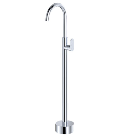 Empire Slim Floor Mounted Basin/Bath Mixer, Chrome