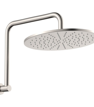 Empire Slim Gooseneck Shower Arm Set, Brushed Nickel