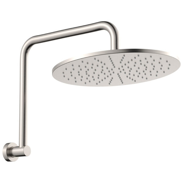 Empire Slim Gooseneck Shower Arm Set, Brushed Nickel