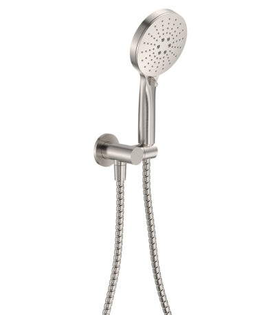 Empire Slim Hand Shower, Round Plate, Brushed Nickel