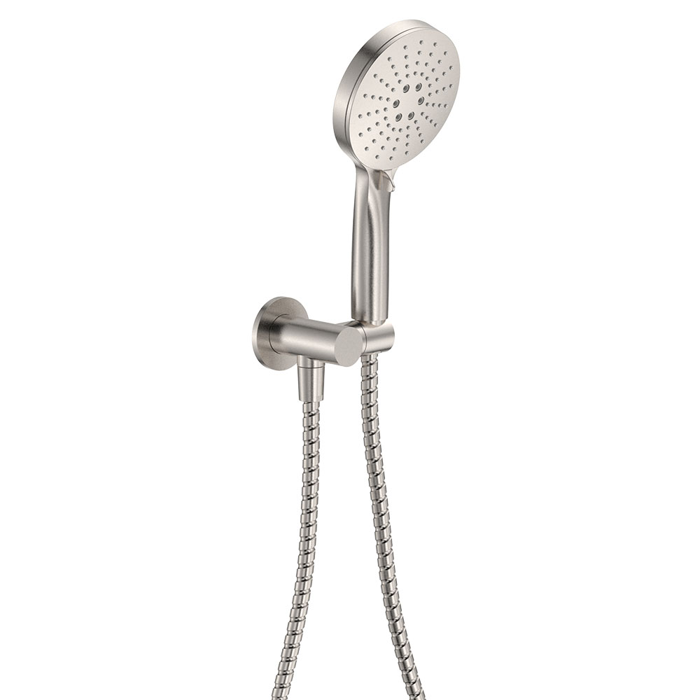 Empire Slim Hand Shower, Round Plate, Brushed Nickel