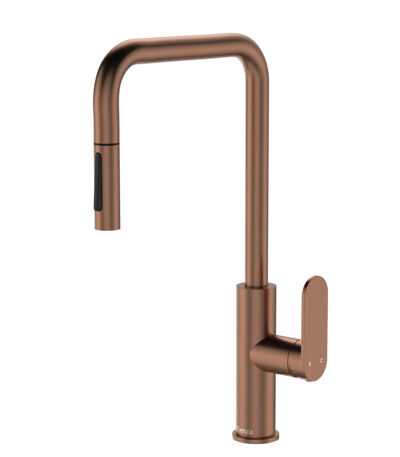Empire Slim Pull-Out Sink Mixer, Brushed Copper