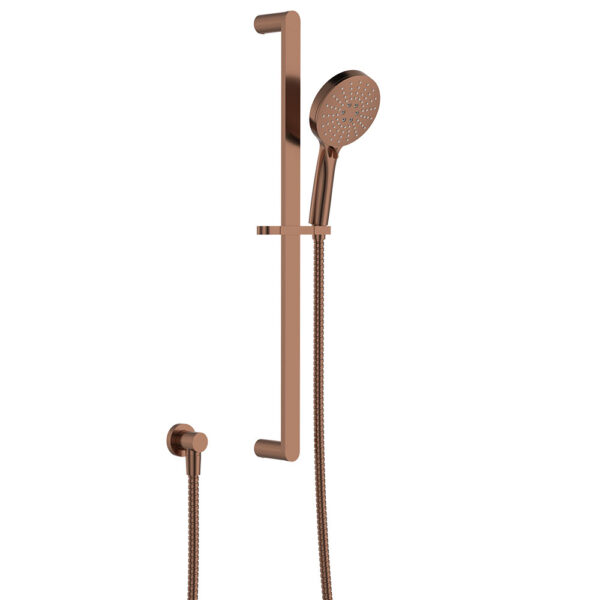 Empire Slim Rail Shower, Brushed Copper