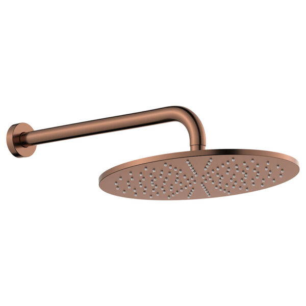 Empire Slim Shower Arm Set, Brushed Copper