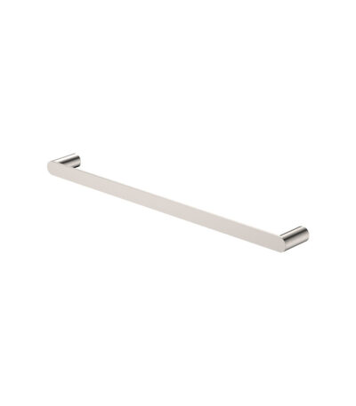 Empire Slim Single Towel Rail, 600mm, Brushed Nickel