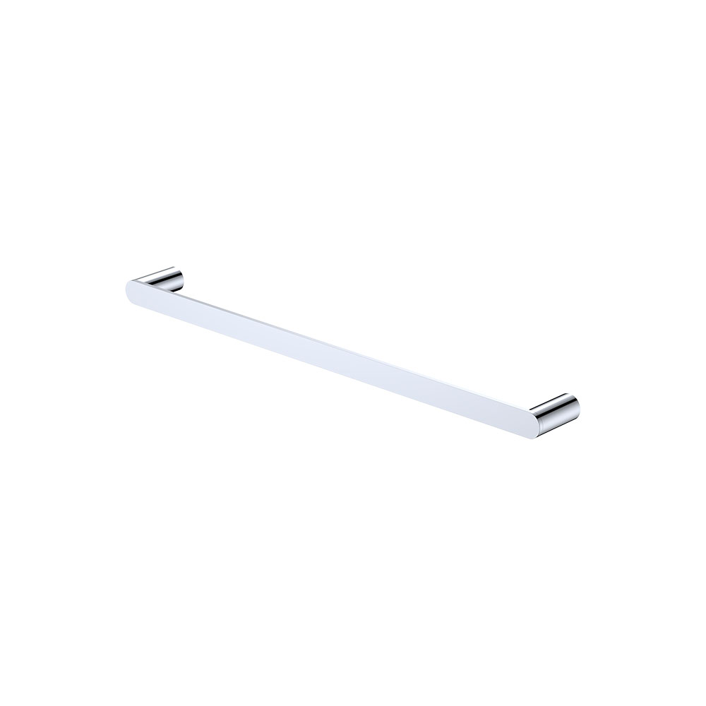Empire Slim Single Towel Rail, 600mm, Chrome
