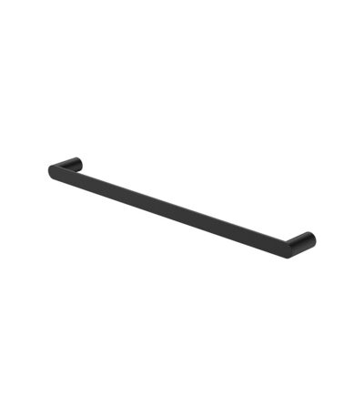 Empire Slim Single Towel Rail, 600mm, Matte Black