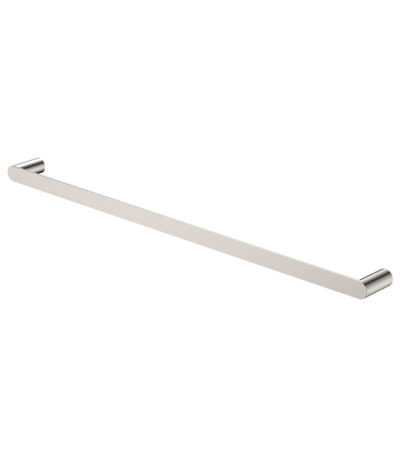 Empire Slim Single Towel Rail, 800mm, Brushed Nickel