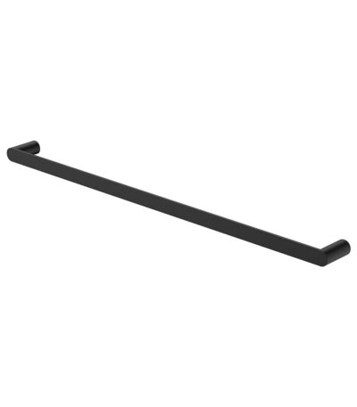 Empire Slim Single Towel Rail, 800mm, Matte Black