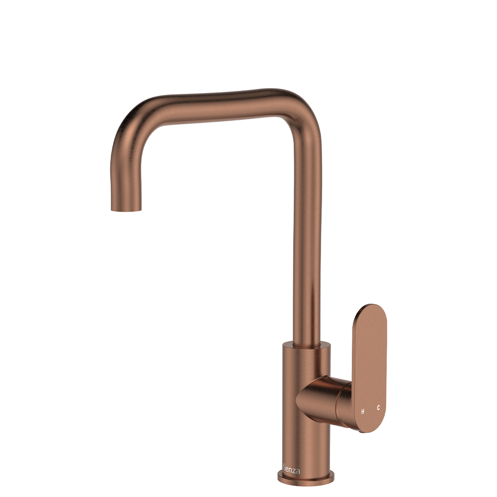 Empire Slim Sink Mixer, Brushed Copper