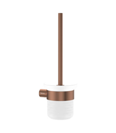 Empire Slim Toilet Brush & Holder, Brushed Copper