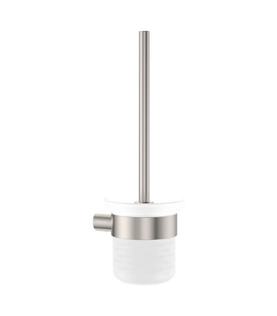 Empire Slim Toilet Brush & Holder, Brushed Nickel