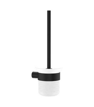 Empire Slim Toilet Brush & Holder, Matte Black