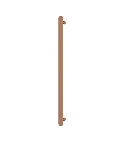 Empire Slim Vertical Heated Towel Rail, 60 x 900mm, Brushed Copper