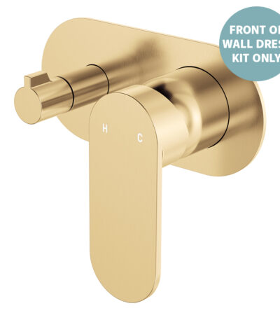 Empire Slim Wall Diverter Mixer Dress Kit, Large Oval Plate, Horizontal, Urban Brass