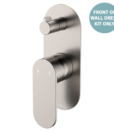 Empire Slim Wall Diverter Mixer Dress Kit, Large Oval Plate, Vertical, Brushed Nickel