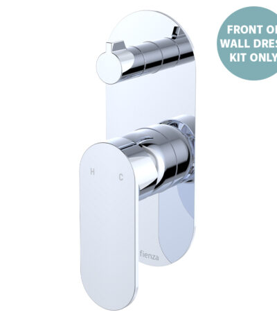 Empire Slim Wall Diverter Mixer Dress Kit, Large Oval Plate, Vertical, Chrome