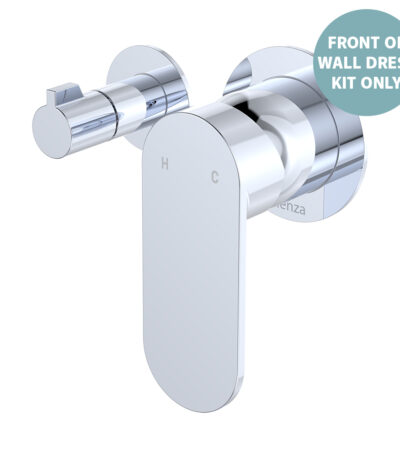 Empire Slim Wall Diverter Mixer Dress Kit, Small Round Plates, Horizontal, Chrome