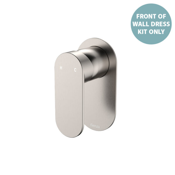 Empire Slim Wall Mixer Dress Kit, Oval Plate, Brushed Nickel