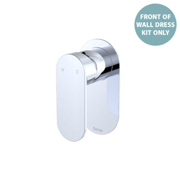 Empire Slim Wall Mixer Dress Kit, Oval Plate, Chrome