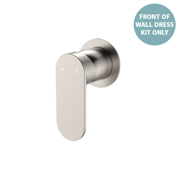 Empire Slim Wall Mixer Dress Kit, Round Plate, Brushed Nickel