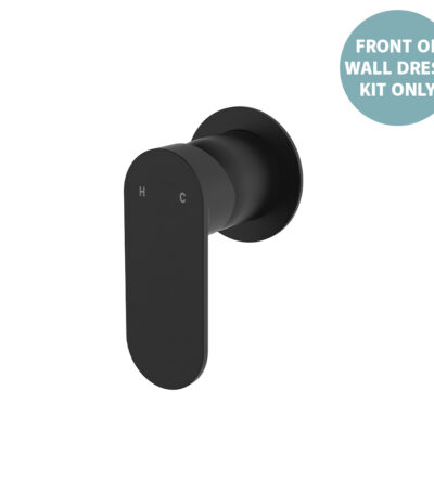 Empire Slim Wall Mixer Dress Kit, Round Plate, Matte Black