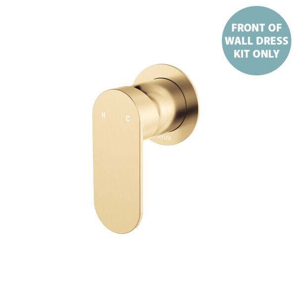 Empire Slim Wall Mixer Dress Kit, Round Plate, Urban Brass