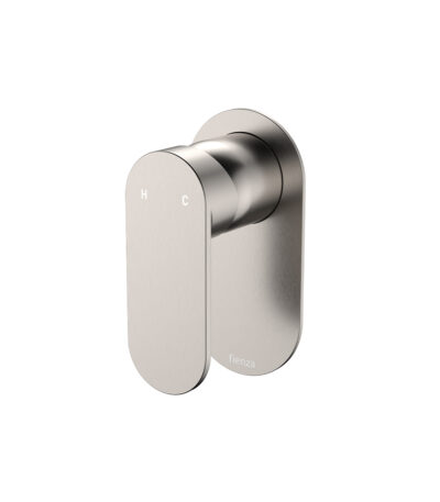 Empire Slim Wall Mixer, Oval Plate, Brushed Nickel