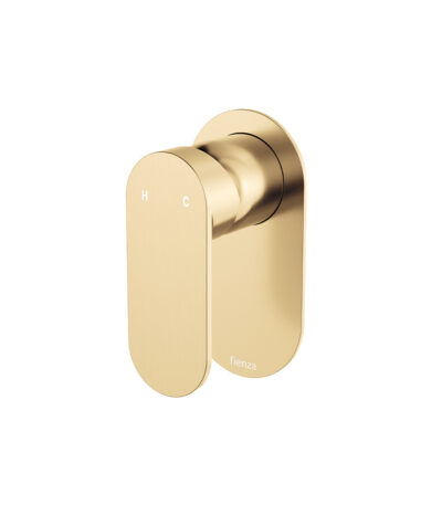 Empire Slim Wall Mixer, Oval Plate, Urban Brass