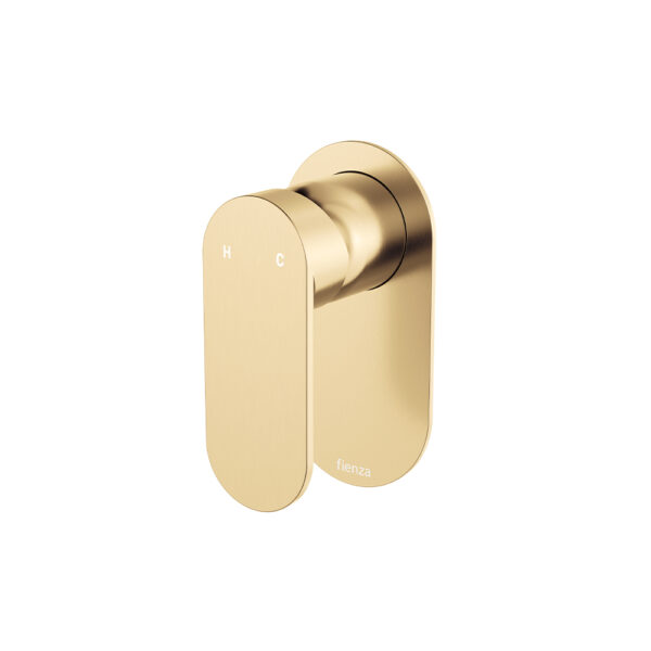 Empire Slim Wall Mixer, Oval Plate, Urban Brass