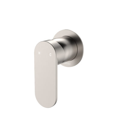 Empire Slim Wall Mixer, Round Plate, Brushed Nickel