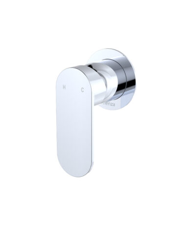 Empire Slim Wall Mixer, Round Plate, Chrome