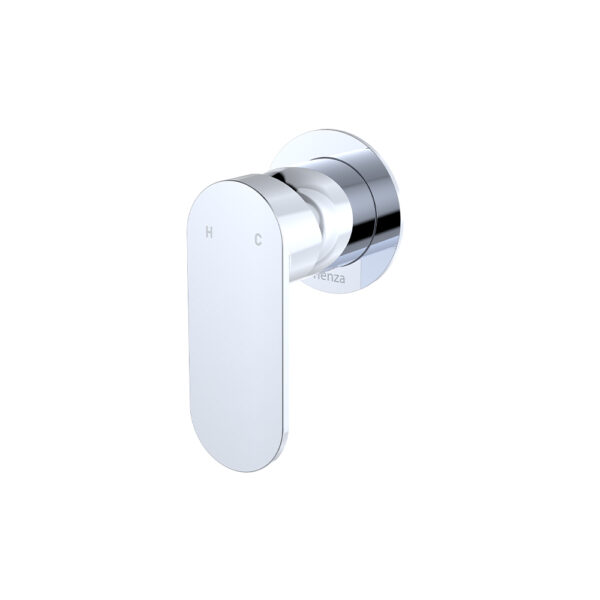 Empire Slim Wall Mixer, Round Plate, Chrome