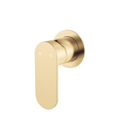 Empire Slim Wall Mixer, Round Plate, Urban Brass