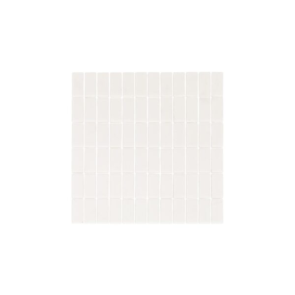 Esashi Rectangle Glass Mosaic Tile - Matte White