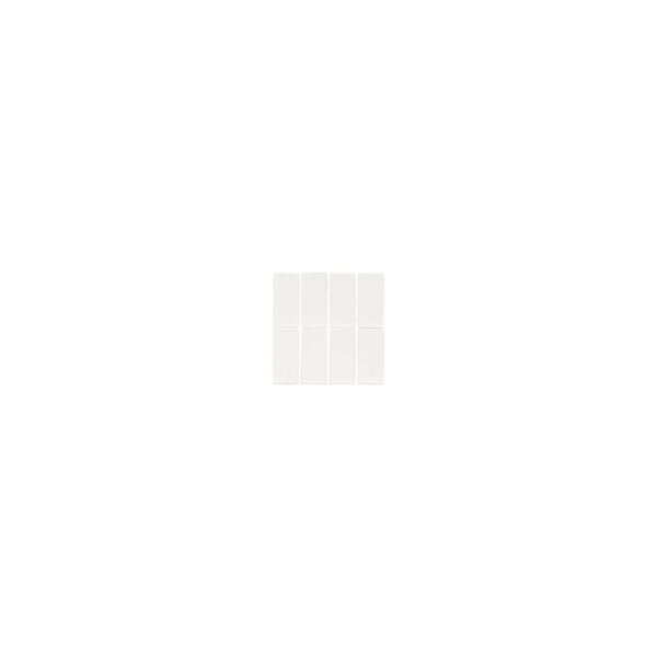 Esashi Rectangle Glass Mosaic Tile - Matte White (Sample)