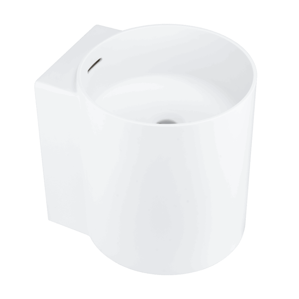 Esme Mini Wall - Mounted Basin - Cylinder (Overflow)