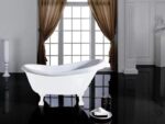 Espada Acrylic Claw Foot Bathtub - Gloss White - No Overflow - 1500mm | ESBT1500